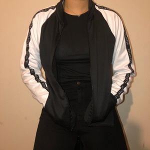 Black White Athletic Jacket